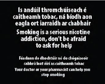 Ireland 2013 Quitting - addiction, efficacy
